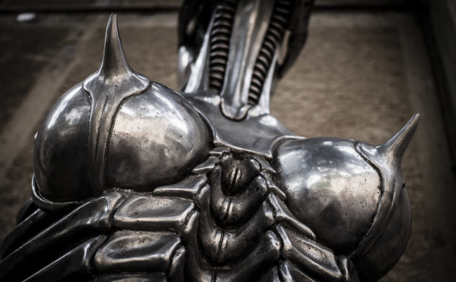 Gruyères - H.R. Giger Museum, Switzerland - GPS 46.584148, 7.082387 - Panasonic GH4 + Panasonic Leica DG Summilux 15mm, F1.7 - 30mm - 1/1000 - f/1.8 - ISO200