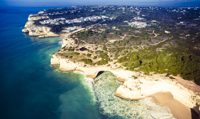 Benagil, Portugal - GPS 37.086658, -8.421338 - Phantom 3 Pro + Phantom 3 FC300X - 20mm - 1/50 - f/2.8 - ISO100